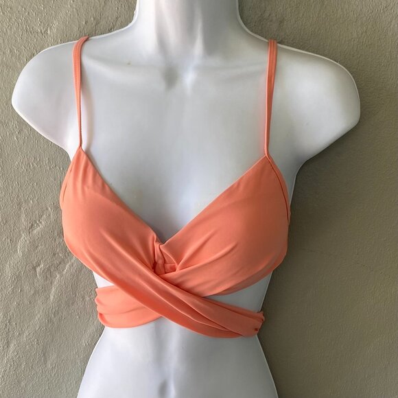 CUPSHIE FASHION COLLECTION BIKINI TOP LIGHT PEACH SMALL NWT - Picture 2 of 8